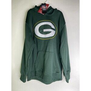 Green Bay Packers Ultra Game NFL Green Hoodie Sweatshirt Kids Boys Girls 14-16